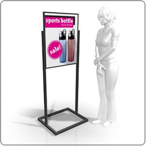 stabding floor poster holder