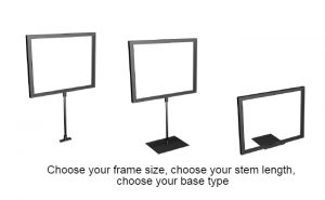 tabletop sign frame