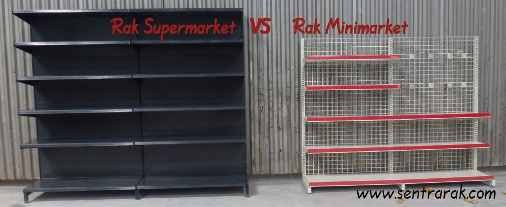 Supermarket vs minimarket gondola EDIT