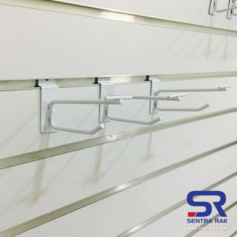 Jual Gantungan/Hook dobel Slatwall Panel