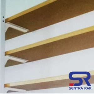 Wooden Shelf with Bracket for Island and Wall