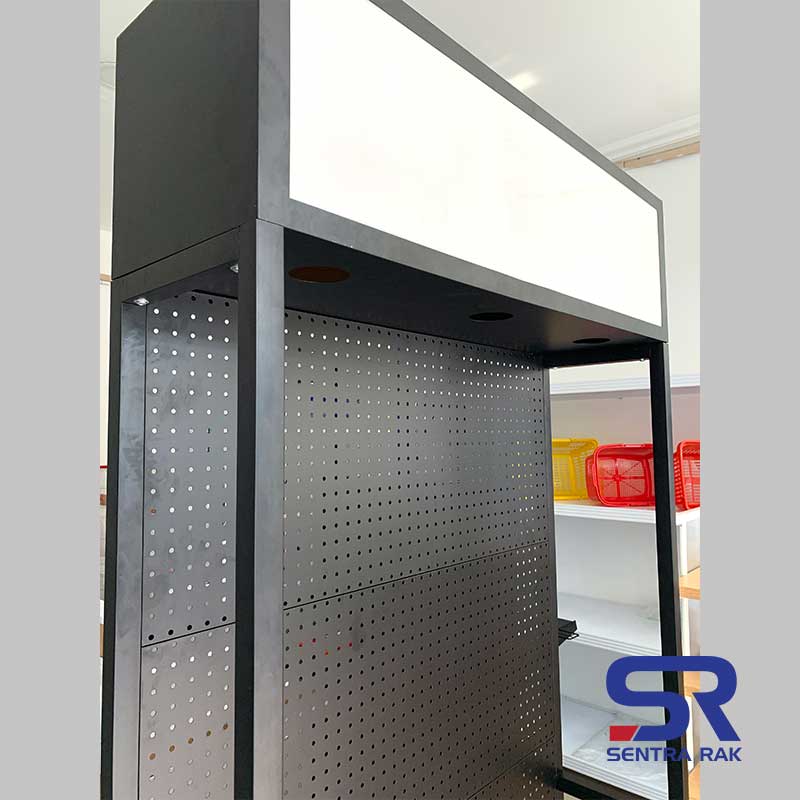 Rak Promo Perforated with Light Box - Black - Image 6