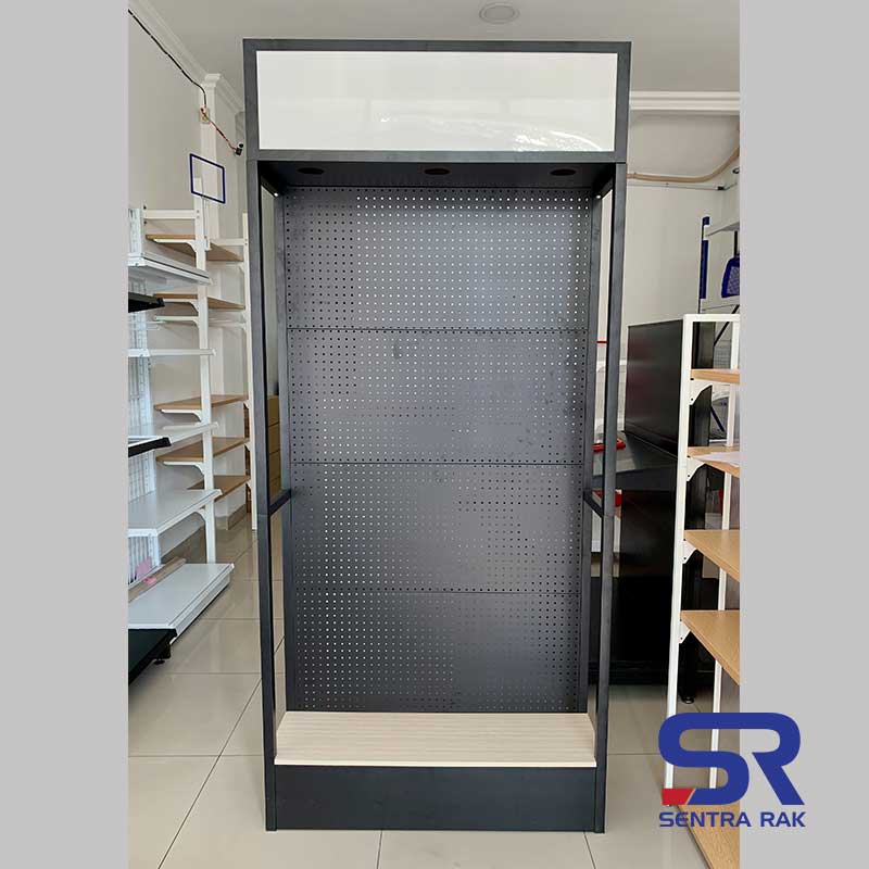 Rak Promo Perforated with Light Box - Black - Image 9