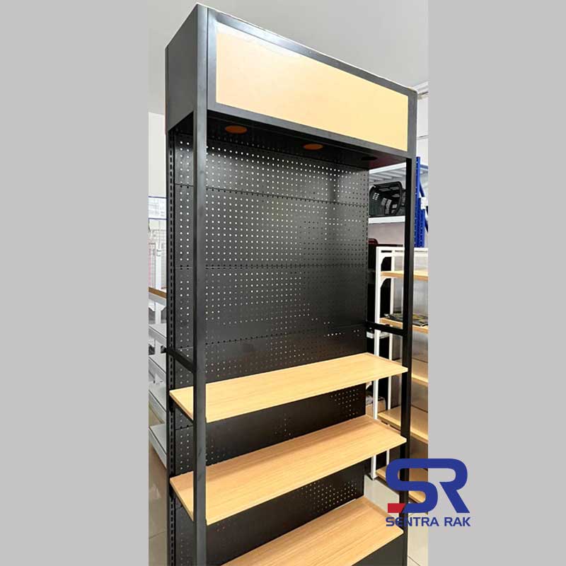 Rak Promo Perforated with Light Box - Black - Image 11