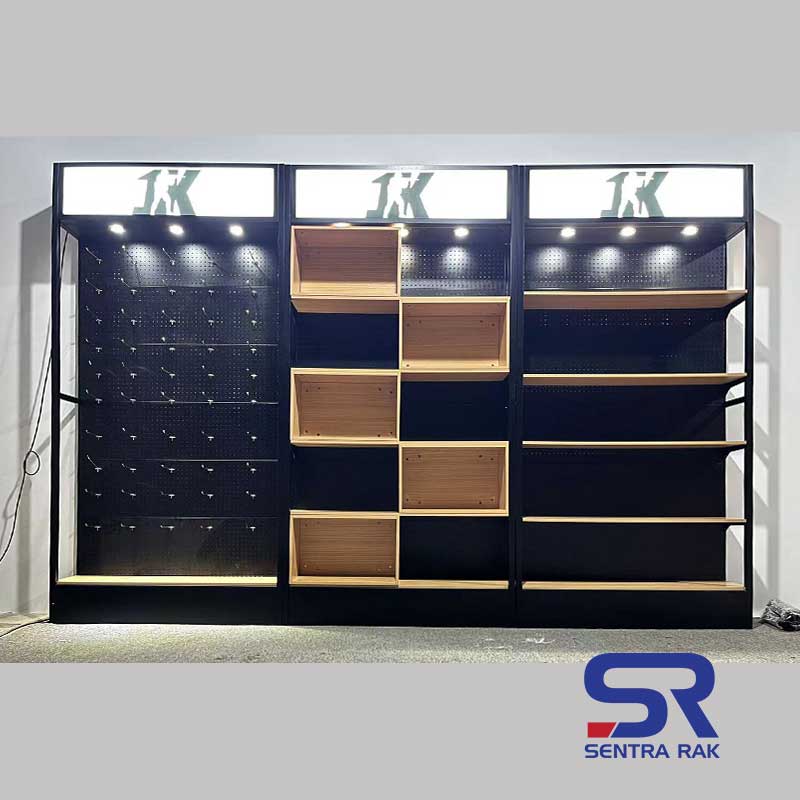 Rak Promo Perforated with Light Box - Black - Image 18