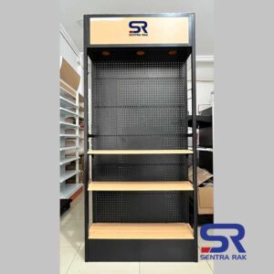 Rak Promo Perforated with Light Box - Black