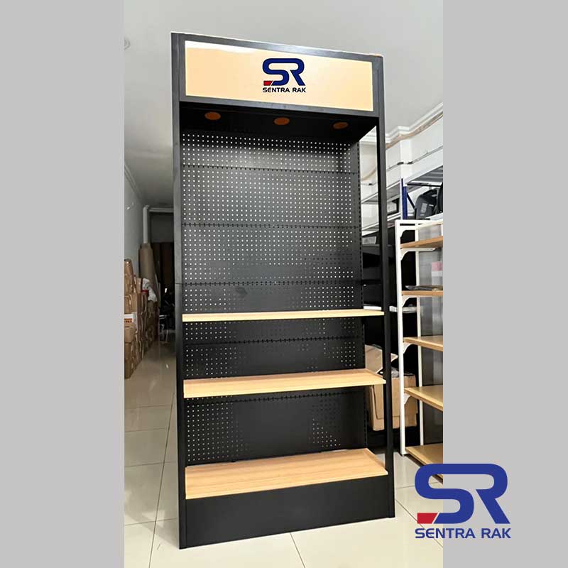 Rak Promo Perforated with Light Box - Black - Image 14