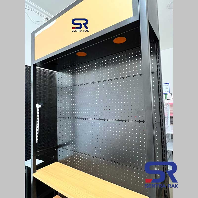 Rak Promo Perforated with Light Box - Black - Image 16
