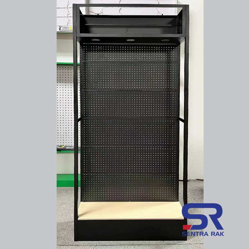 Rak Promo Perforated with Light Box - Black - Image 8