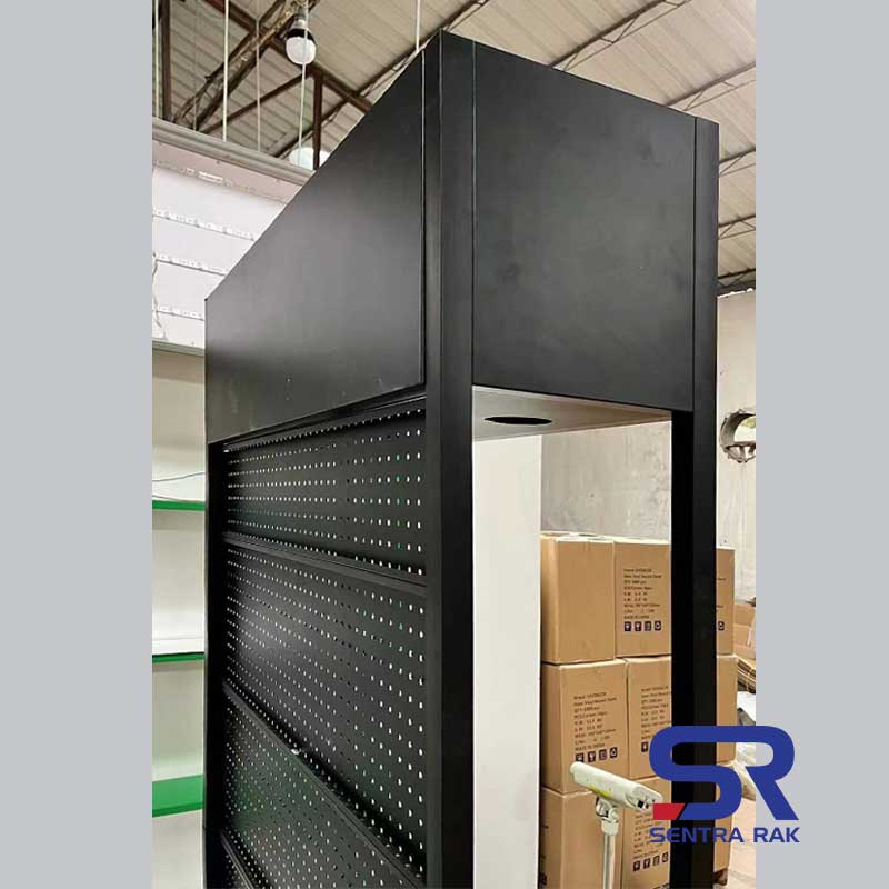 Rak Promo Perforated with Light Box - Black - Image 19