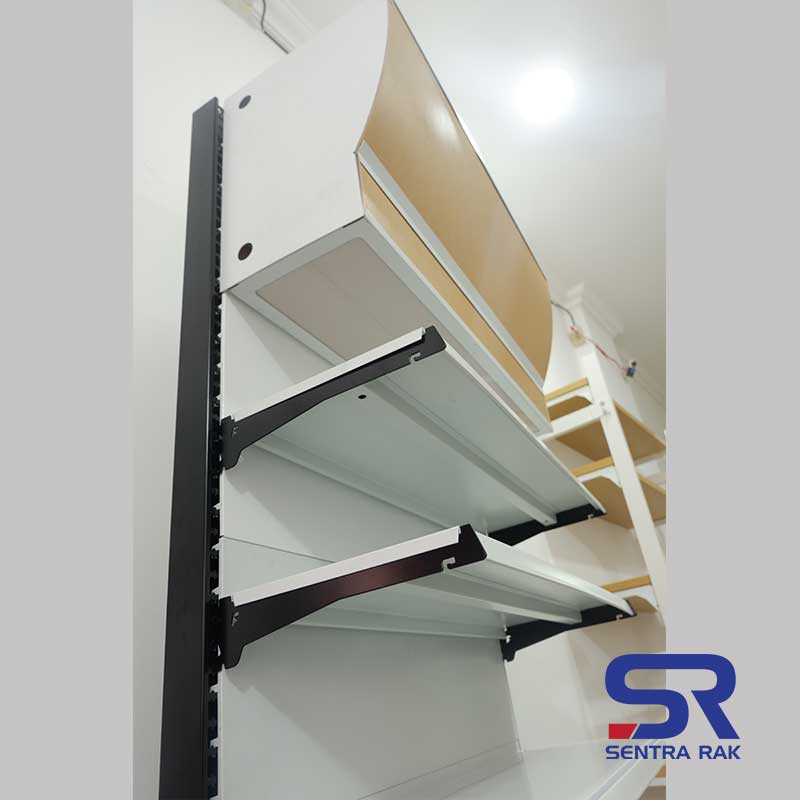 Rak Apotek Wall Gondola Starting 7 Susun dengan Canopy - Image 4