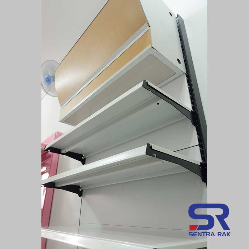 Rak Apotek Wall Gondola Starting 7 Susun dengan Canopy - Image 2