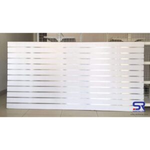 Wooden Slatwall panel L2440 H1220 -  MDF finishing Melamine