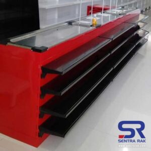 Meja Kasir Panjang With Shelf (Tambahan)