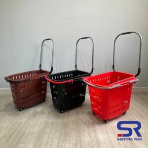 Keranjang Tarik Premium Alumunium Handle Kapasitas 45 L