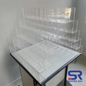 Double Sided Pen Acrylic Holder - for Stationary Table