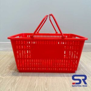Keranjang Belanja Impor 28 Liter - Plastik Handle
