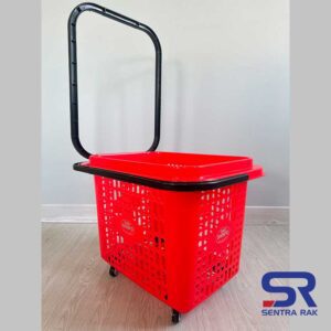 Keranjang Tarik 4 Roda Kapasitas 50 Liter