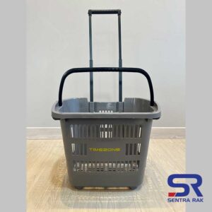 Keranjang Tarik Import Single Handle - 2 Roda