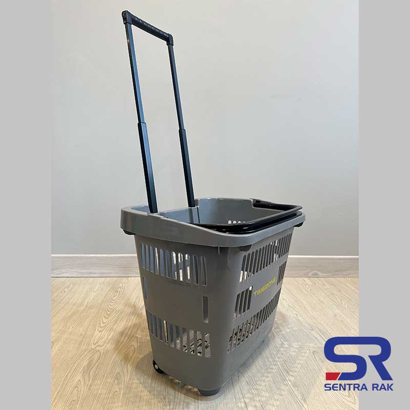 Keranjang Tarik Import Single Handle - 2 Roda - Image 4