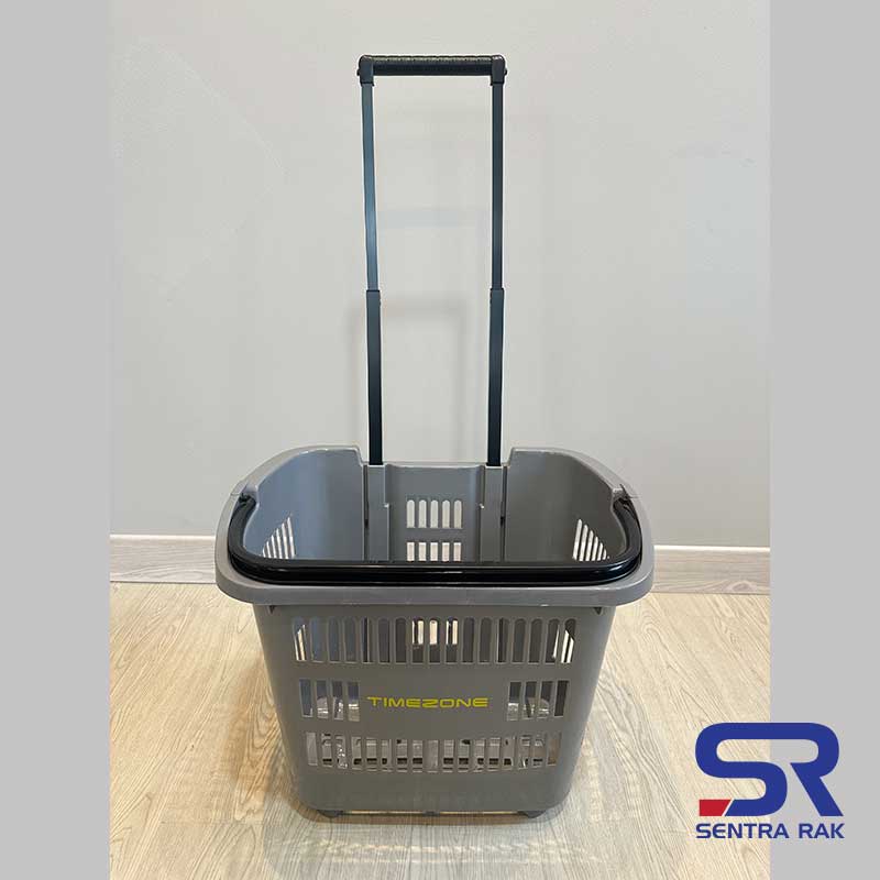 Keranjang Tarik Import Single Handle - 2 Roda - Image 2