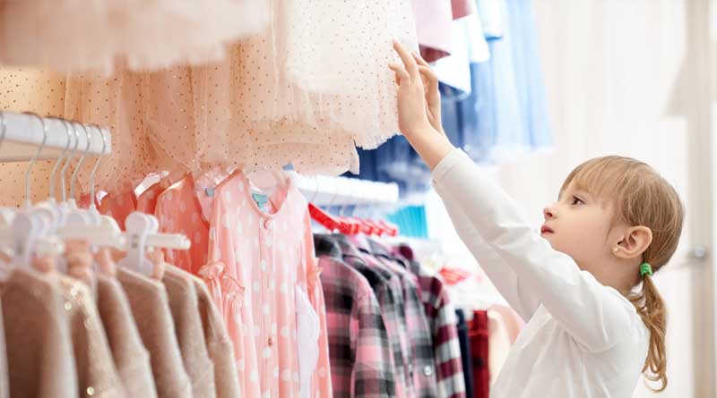 Rak Toko Unik Untuk Produk Fashion Anak Anak2