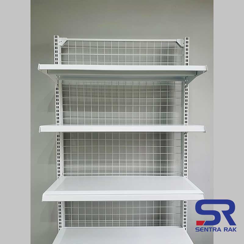 Rak Minimarket SR Single / End Cap (120x80x35 cm) - 4 susun - Image 4