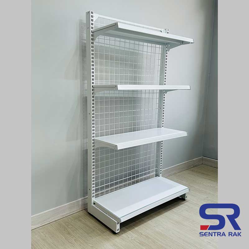 Rak Minimarket SR Single / End Cap (120x80x35 cm) - 4 susun - Image 2