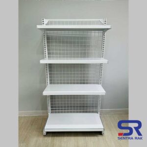 Rak Minimarket SR Single / End Cap (200x80x35 cm) – 5 susun