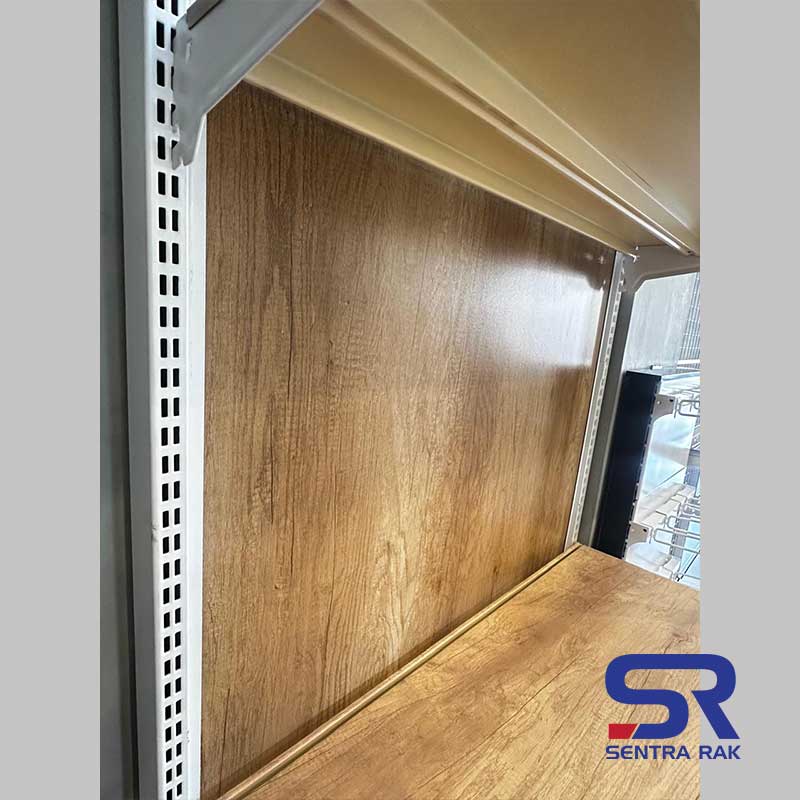 Rak Supermarket Wooden Backpanel Tipe Frame - Image 10