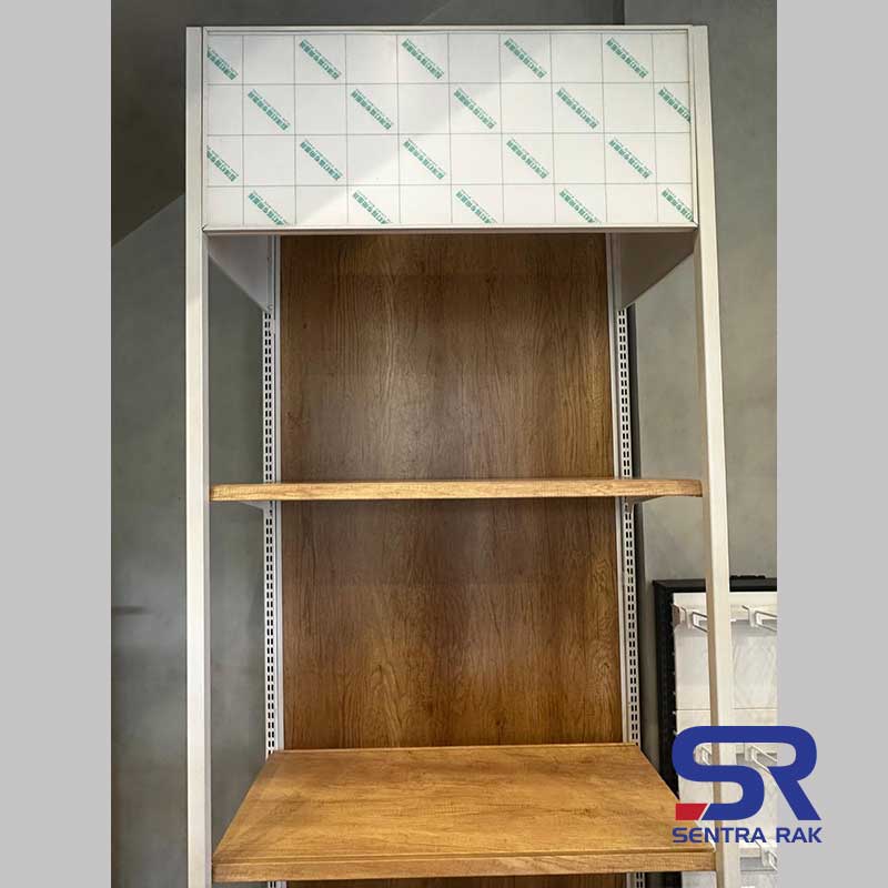 Rak Supermarket Wooden Backpanel Tipe Frame - Image 5