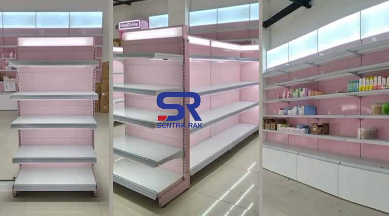 Transformasi Toko Kecantikan dengan Rak Kosmetik Elegan dari Sentra Rak