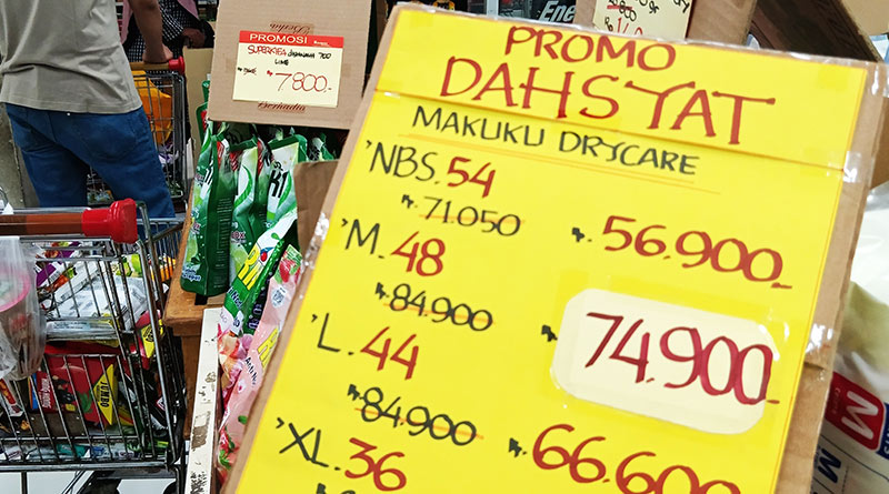 Mei display harga promo