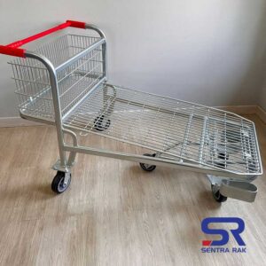 Trolley Barang Jumbo Wire Base Kapasitas 500 kg