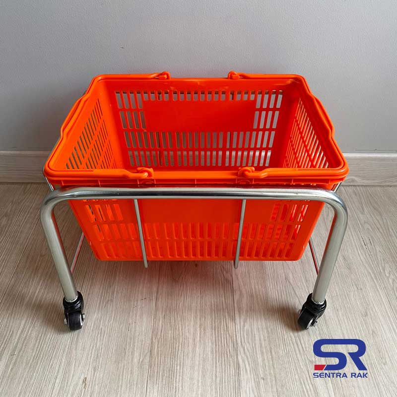 Shoping Basket Display With Wheels - Image 2